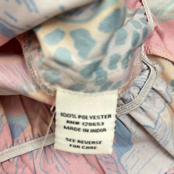 Rachel Zoe Crop Top Womens Size S Tropical Floral Crop Off Shoulder Colorful Fun - Picture 7 of 9